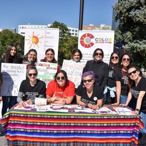 COLOR Staff at the Womxn’s March Denver on the steps of the Colorado State Capitol.